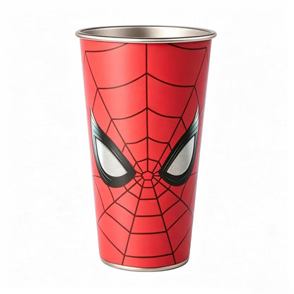 Marvel Spider-Man Cold Color Changing 304 Stainless Steel Cup Glow In Dark Eyes 700ml Large Capacity Iced Coffee Cold Drink Tumbler With Gift Box