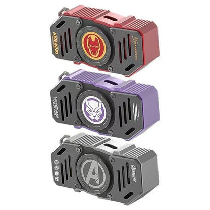 Marvel Avengers Iron Man Wireless Bluetooth Earbuds, Fidget Spinner Charging Case with Lanyard, Bluetooth 5.3 HIFI Stereo TWS Earphones Full Multi‑Color Styles Collection