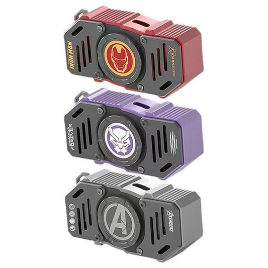 Marvel Avengers Iron Man Wireless Bluetooth Earbuds, Fidget Spinner Charging Case with Lanyard, Bluetooth 5.3 HIFI Stereo TWS Earphones Full Multi‑Color Styles Collection