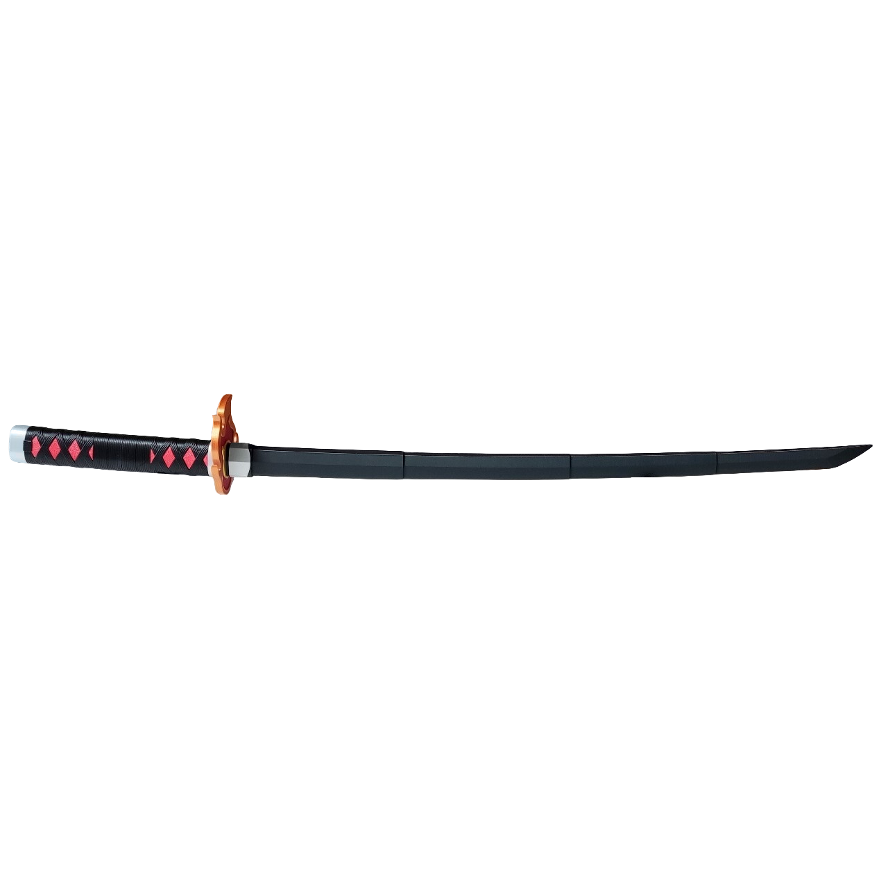 Demon Slayer Tanjiro Zenitsu Retractable Katana, Anime Cosplay Prop Sword