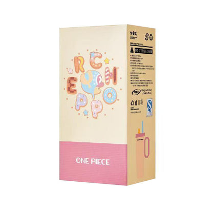 One Piece Tony Tony Chopper 720ml Insulated Tumbler, Anime Stainless Steel Iced Coffee Cup with Keychain