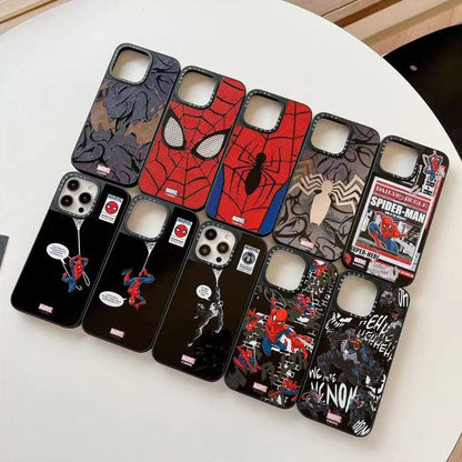 Marvel Spider-Man Venom Phone Case for iPhone, Mirror Shockproof Protective Cover All Styles Collection