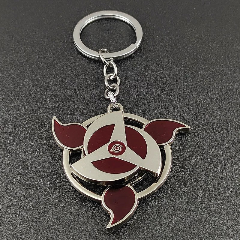 Naruto Sharingan Rotatable Keychain - Uchiha Anime Spinning Fidget Toy