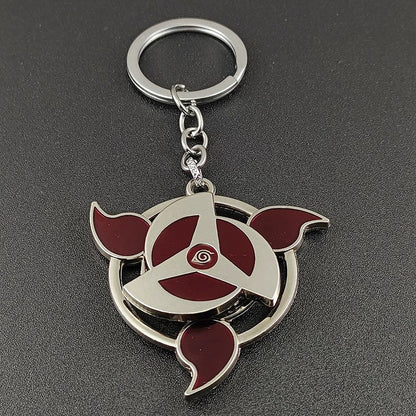 Naruto Sharingan Rotatable Keychain - Uchiha Anime Spinning Fidget Toy