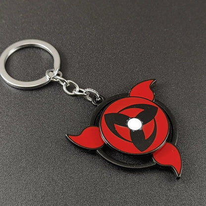 Naruto Sharingan Rotatable Keychain - Uchiha Anime Spinning Fidget Toy