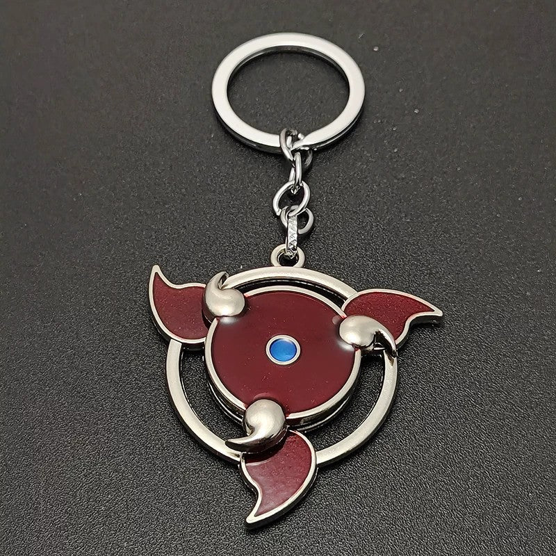 Naruto Sharingan Rotatable Keychain - Uchiha Anime Spinning Fidget Toy