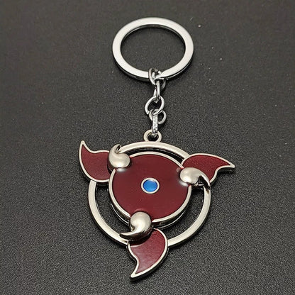 Naruto Sharingan Rotatable Keychain - Uchiha Anime Spinning Fidget Toy