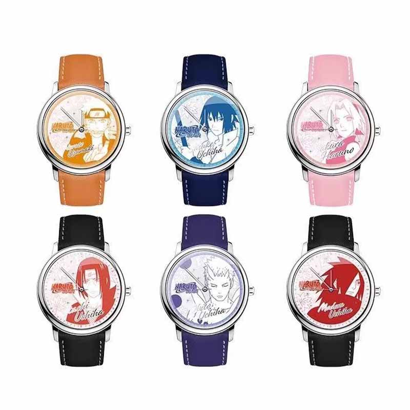 Naruto Uzumaki Sasuke Uchiha Anime Watch Blind Box, Naruto Shippuden Collectible Waterproof Quartz Watch
