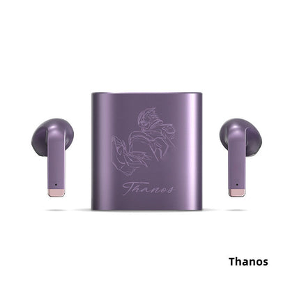 Marvel Hulk Thanos Black Panther Iron Man Captain America TWS Earbuds, Bluetooth 5.1 Wireless Earphones with Fast Charging