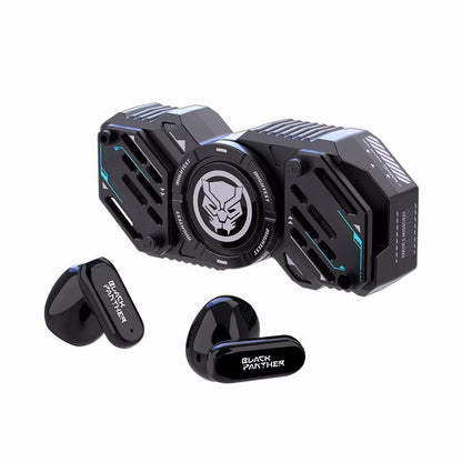 Marvel Iron Man Captain America Fidget Spinner TWS Bluetooth 5.4 Earbuds, Zinc Alloy Mecha Magnetic Flip Wireless Earphones