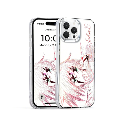 Naruto Sakura Haruno Anime Phone Case, Gradient Shockproof iPhone Case
