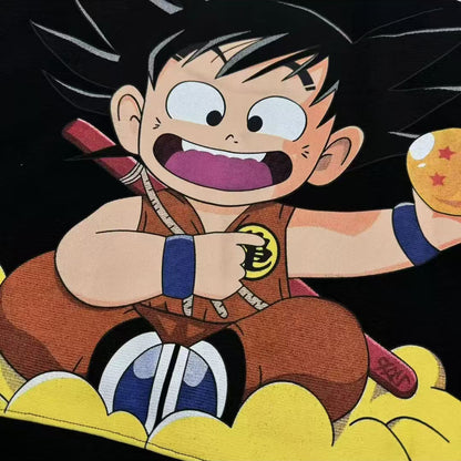 Son Goku Vintage crewneck hoodie - Revisit classic anime style