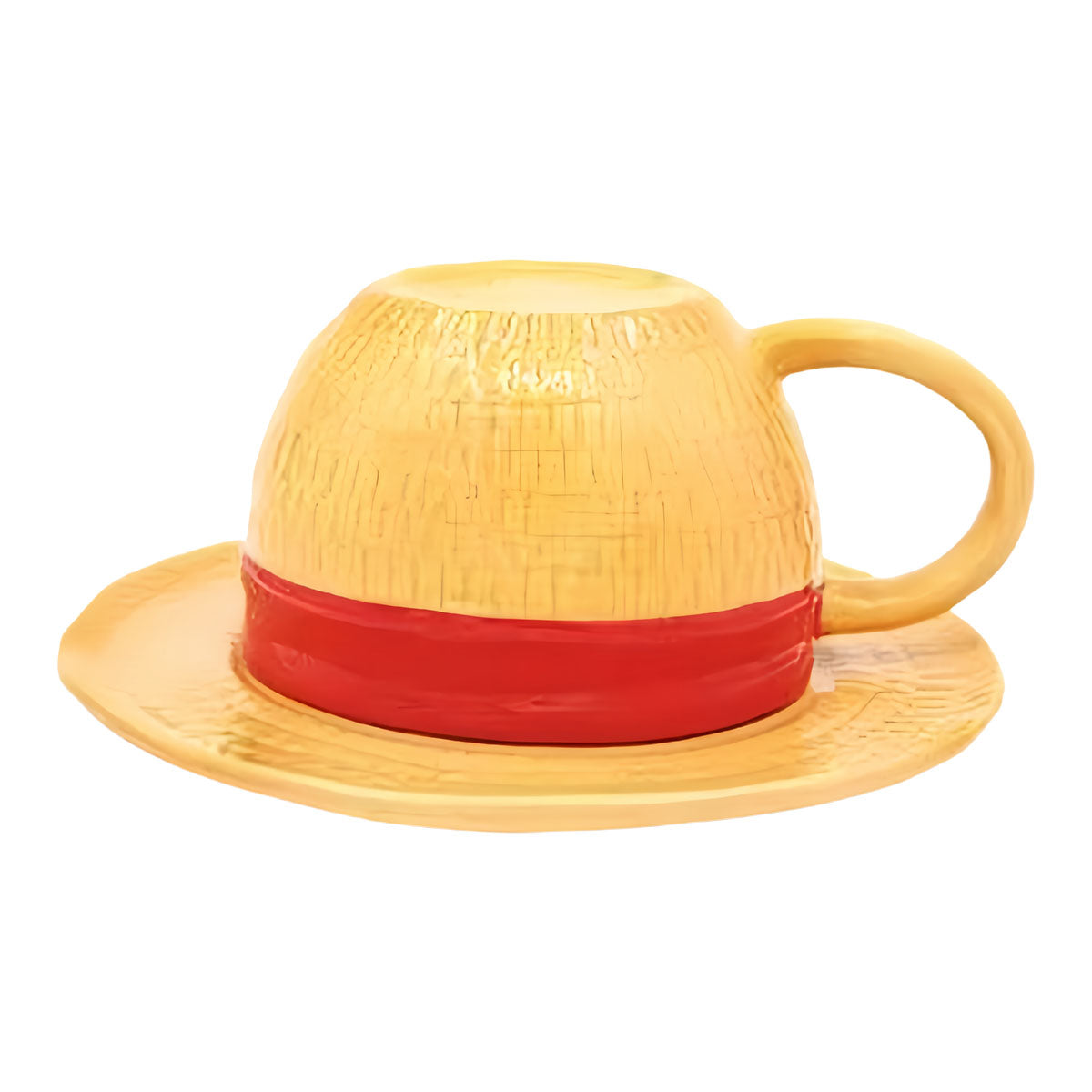 One Piece Monkey D. Luffy Portgas D. Ace Sabo Tony Tony Chopper 3D Hat‑Shaped Ceramic Mug With Saucer, Anime Relief Coffee Tea Cup Collectible Drinkware For Fans