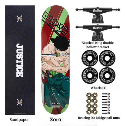 Luffy/Zoro Professional Fine Pattern Skateboard(Size:80CM×20CM)