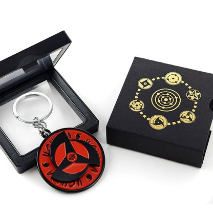 Naruto Sharingan Rotatable Keychain - Uchiha Anime Spinning Fidget Toy