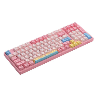 One Piece Chopper Pink Mechanical Keyboard, 108-Key RGB Backlit Gaming Keyboard