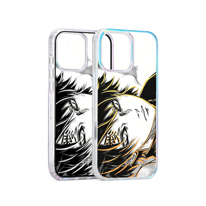 Naruto Gaara of the Desert Gradient Phone Case, Aurora Border Shockproof Anime Case