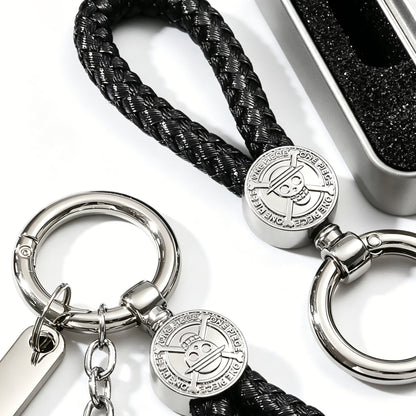 ONE PIECE Luffy Wanted Keychain with Mini Knife | Anime Bounty Tag Gift Set