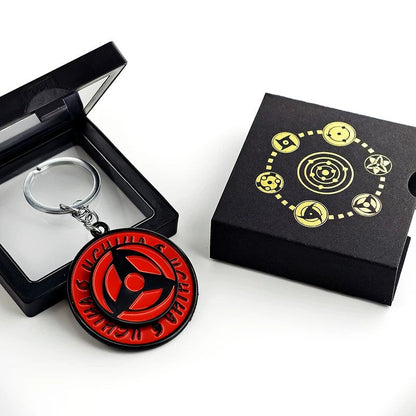 Naruto Sharingan Rotatable Keychain - Uchiha Anime Spinning Fidget Toy