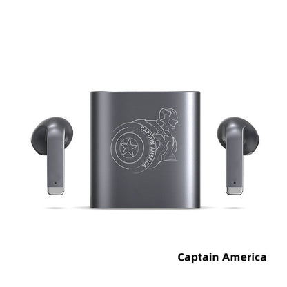 Marvel Hulk Thanos Black Panther Iron Man Captain America TWS Earbuds, Bluetooth 5.1 Wireless Earphones with Fast Charging