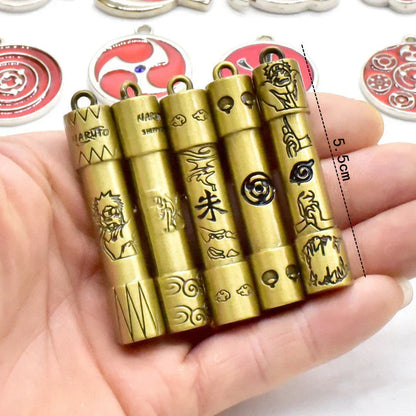 Naruto Naruto Uzumaki Sasuke Uchiha Anime Jewelry Gift Set, Ninja Kunai Headband Sharingan Pendant Collection Box