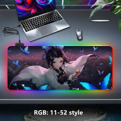 Kamado Tanjirou seven color light color change thickened LED light keyboard pad