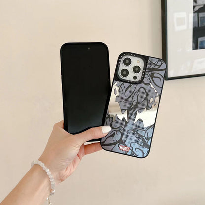 Marvel Spider-Man Venom Phone Case for iPhone, Mirror Shockproof Protective Cover All Styles Collection