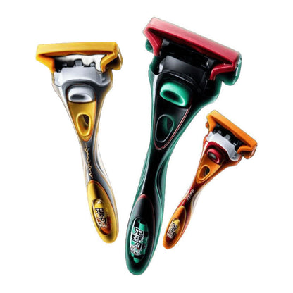 Demon Slayer Tanjiro Zenitsu Schick Hydro 5 Premium Razor, Anime 5‑Layer Manual Shaving Razor for Men