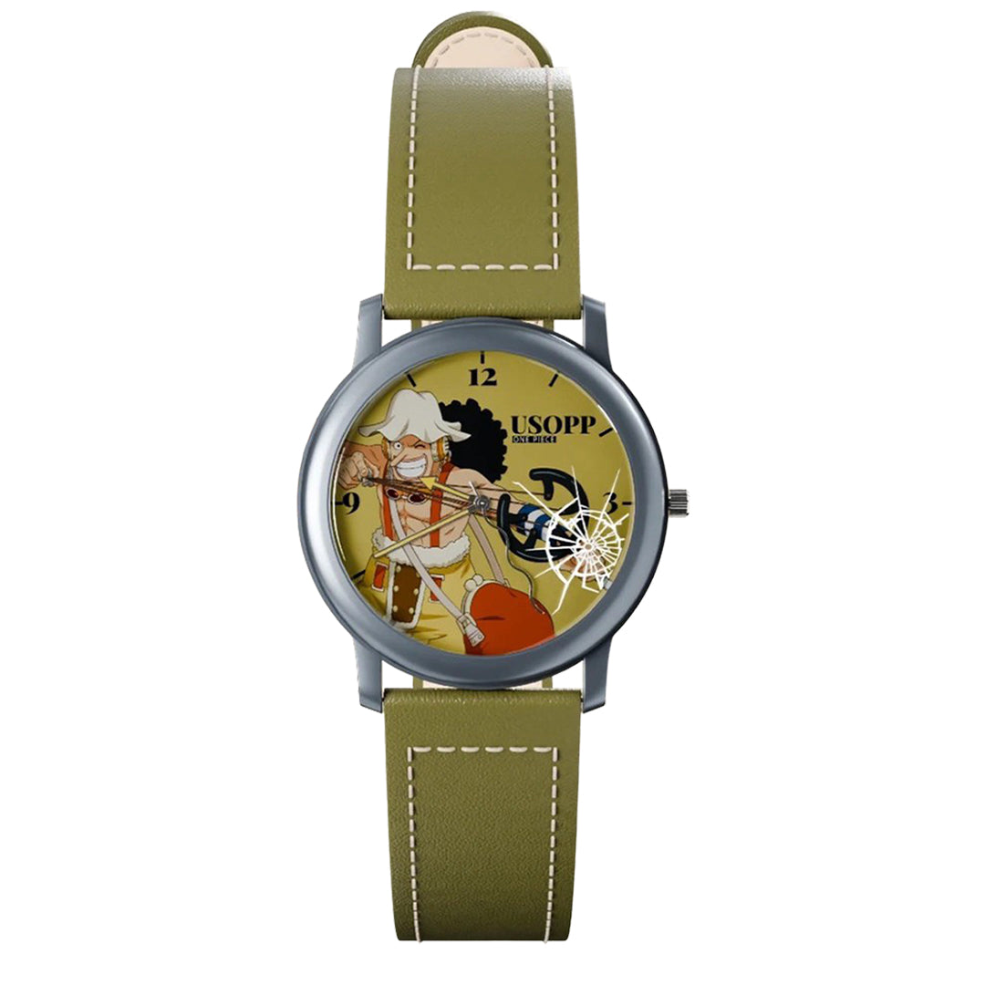 One Piece Luffy Zoro Nami Chopper Blind Box Wrist Watch, Anime Character Quartz Watch with Polyester Strap, Collectible Random Mystery Box Wristwatch Gift for Anime Fans