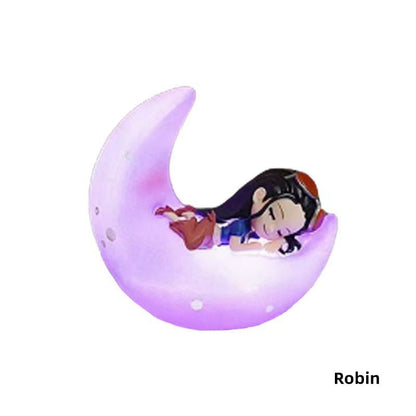 One Piece Monkey D. Luffy Roronoa Zoro Blind Box LED Night Light, Anime Character Figure Lamp, Touch‑Control Dimmable Bedside Decor Light for Anime Collectors