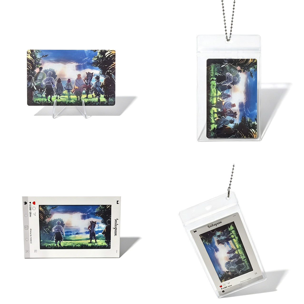 Demon Slayer 3D Lenticular Instagram Photo Card - Anime Motion Hanging Ornament