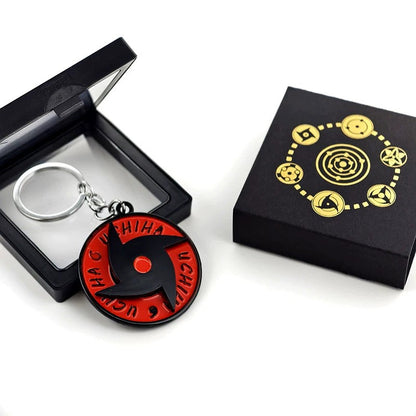 Naruto Sharingan Rotatable Keychain - Uchiha Anime Spinning Fidget Toy