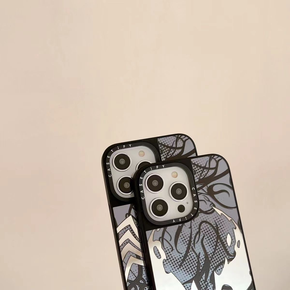 Marvel Spider-Man Venom Phone Case for iPhone, Mirror Shockproof Protective Cover All Styles Collection