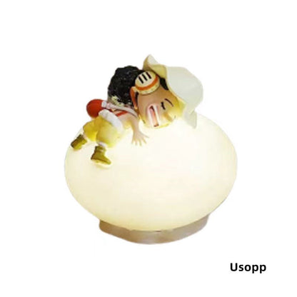 One Piece Monkey D. Luffy Roronoa Zoro Blind Box LED Night Light, Anime Character Figure Lamp, Touch‑Control Dimmable Bedside Decor Light for Anime Collectors