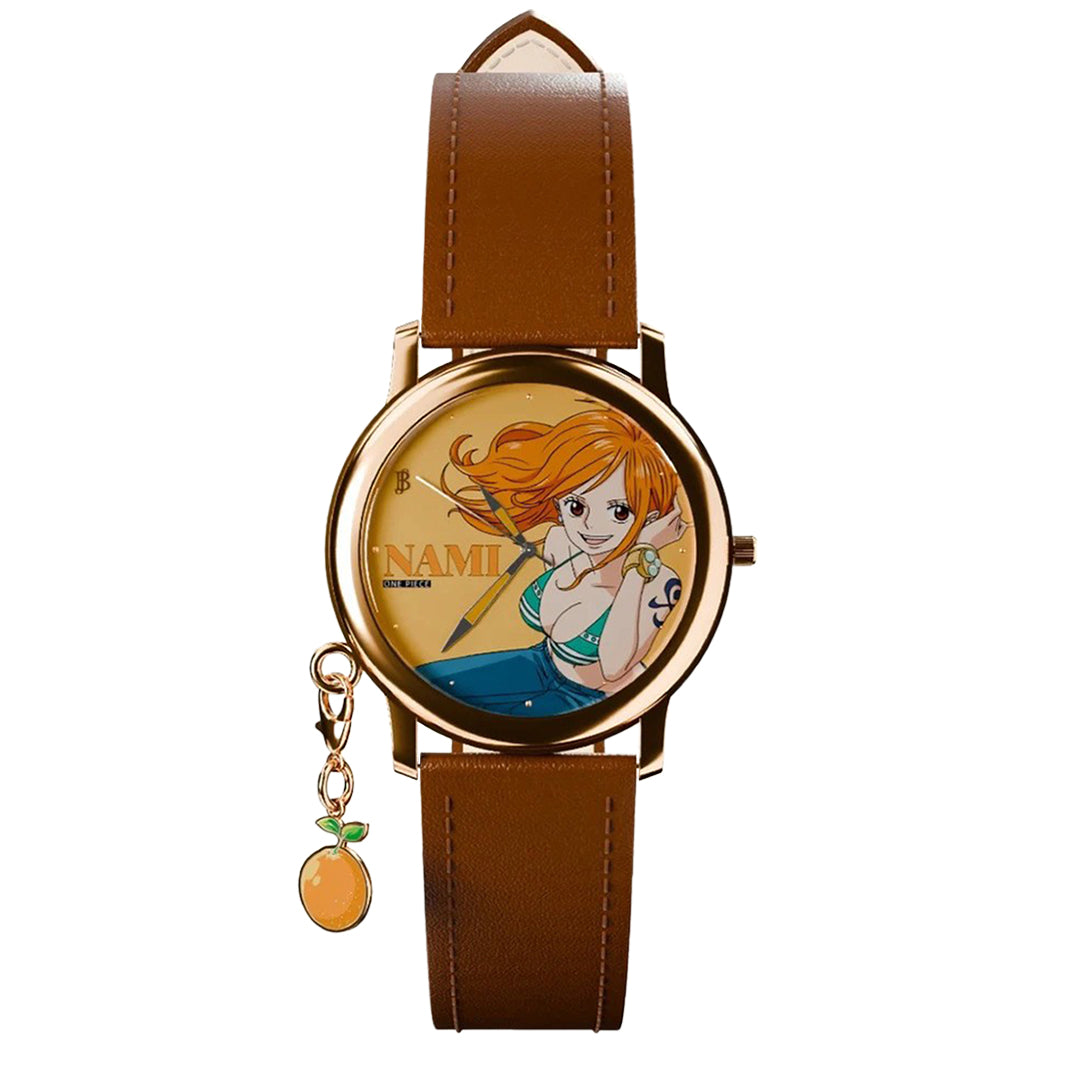 One Piece Luffy Zoro Nami Chopper Blind Box Wrist Watch, Anime Character Quartz Watch with Polyester Strap, Collectible Random Mystery Box Wristwatch Gift for Anime Fans