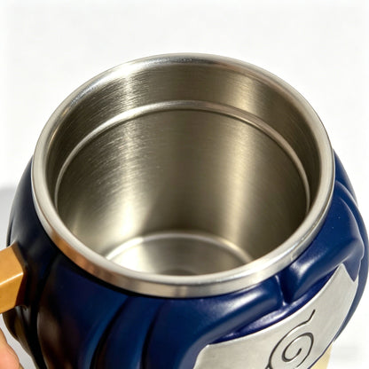 Naruto Shippuden Character 3D Sculpted Mug, Stainless Steel Lined Anime Coffee Cup, Collectible Anime Drinkware for Fan