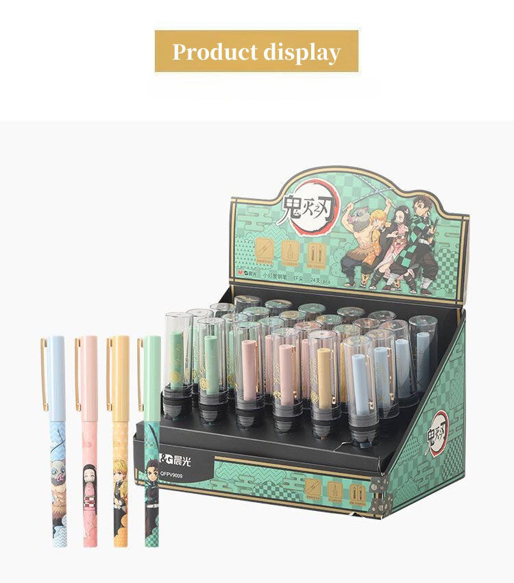 Demon Slayer Anime Gel Pen Set - Zenitsu Inosuke Nezuko Writing Pens