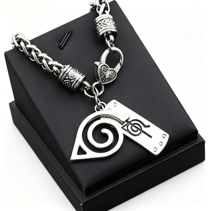 Naruto Leaf Village & Anti-Leaf Symbol Bracelet - Anime Cosplay Jewelry