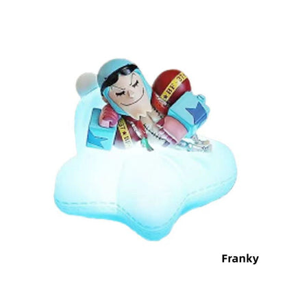 One Piece Monkey D. Luffy Roronoa Zoro Blind Box LED Night Light, Anime Character Figure Lamp, Touch‑Control Dimmable Bedside Decor Light for Anime Collectors
