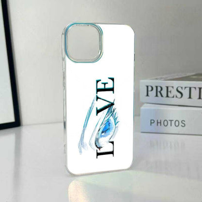 Jujutsu Kaisen Satoru Gojo LOVE Gradient Phone Case, Iridescent Hard Shell Cover