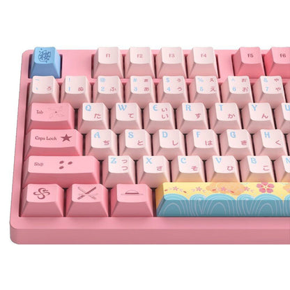 One Piece Chopper Pink Mechanical Keyboard, 108-Key RGB Backlit Gaming Keyboard