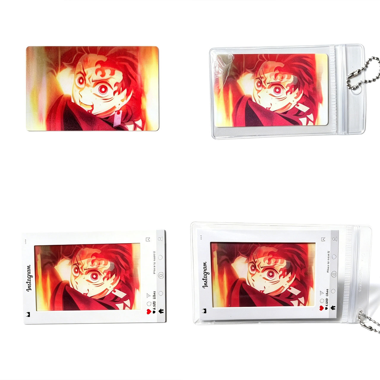 Demon Slayer 3D Lenticular Instagram Photo Card - Anime Motion Hanging Ornament
