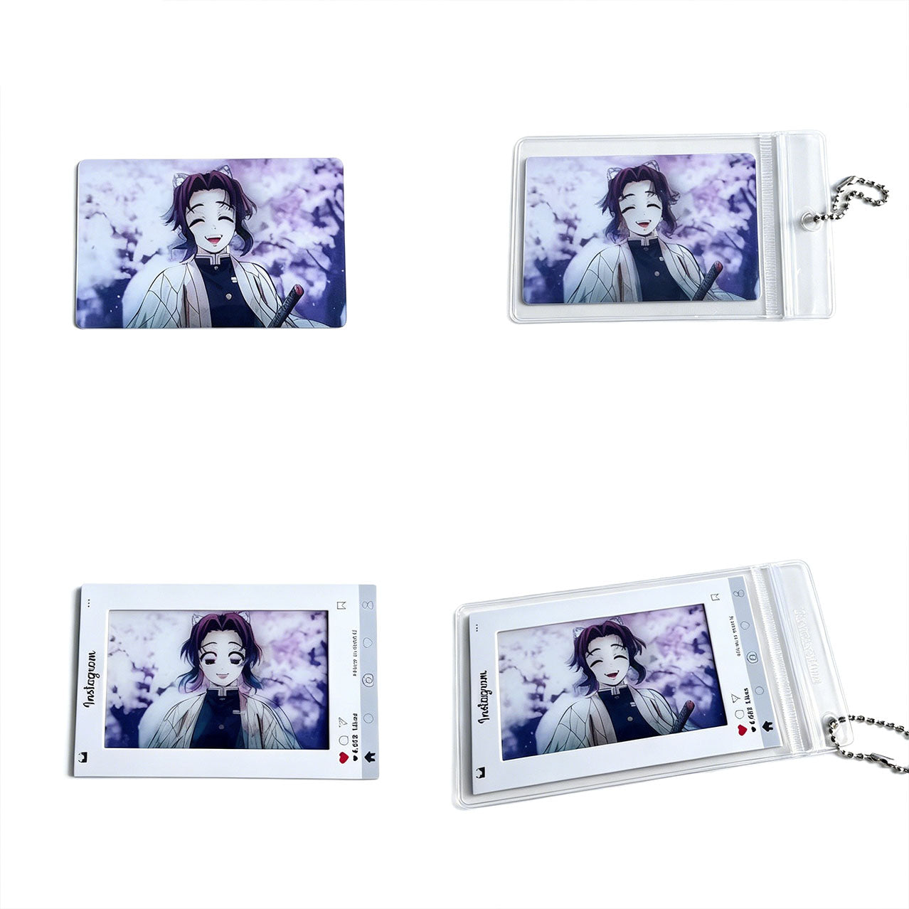 Demon Slayer 3D Lenticular Instagram Photo Card - Anime Motion Hanging Ornament