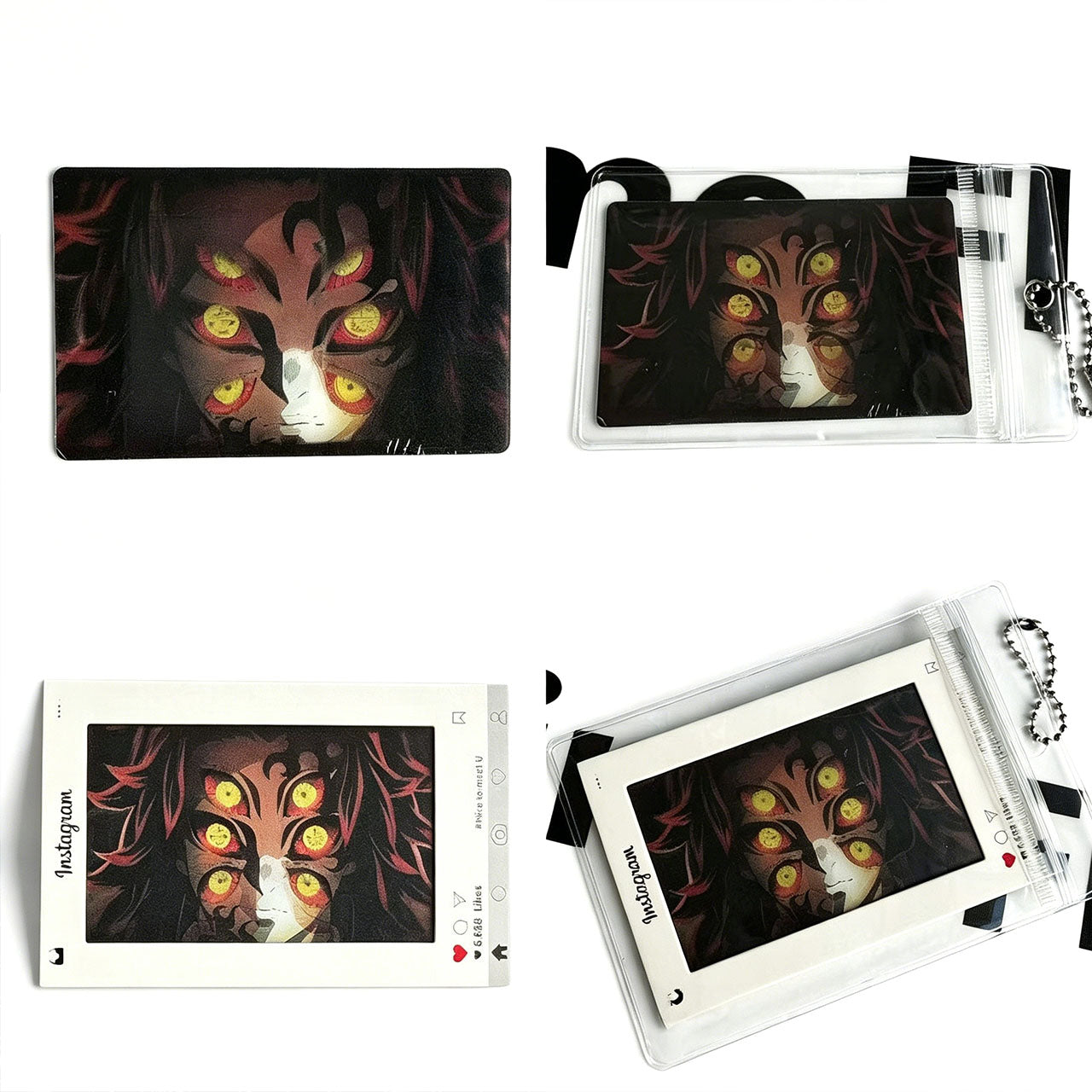 Demon Slayer 3D Lenticular Instagram Photo Card - Anime Motion Hanging Ornament